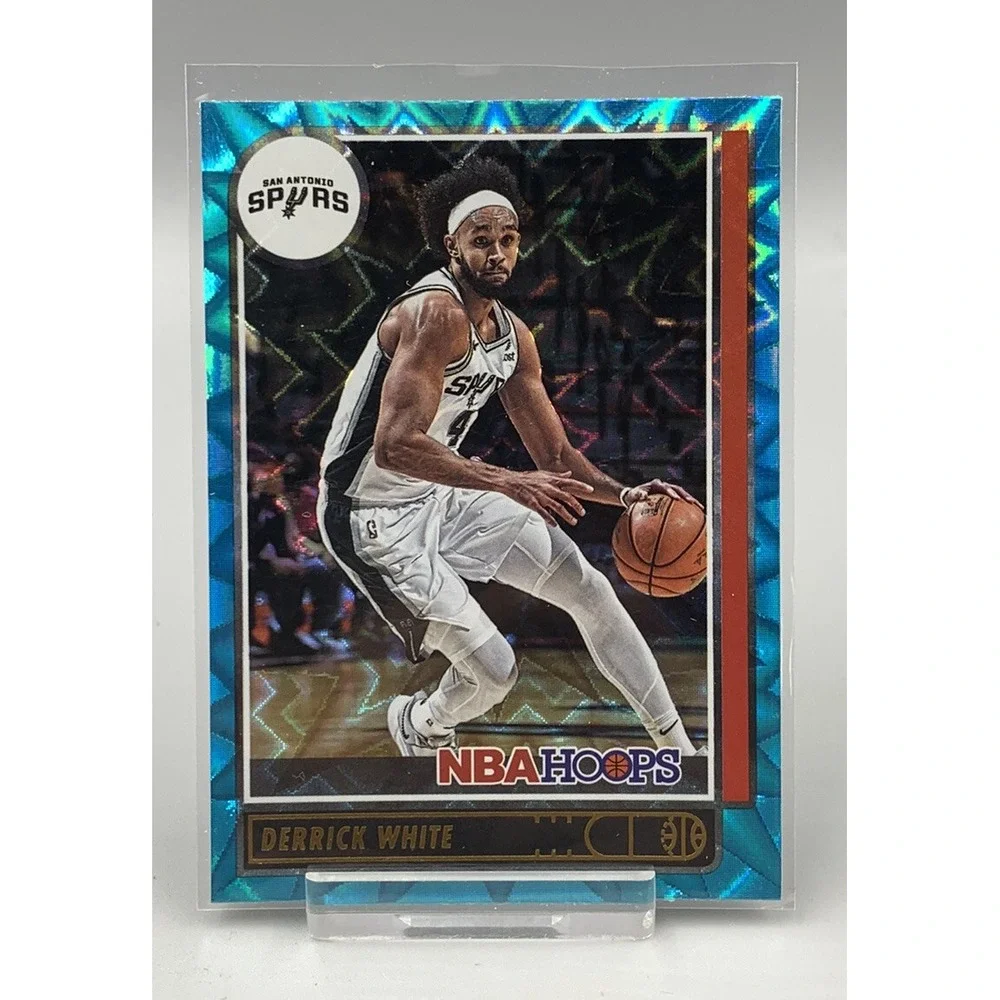 2021-22 Derrick‎ White Hoops Teal Explosion Spurs Celtics #24